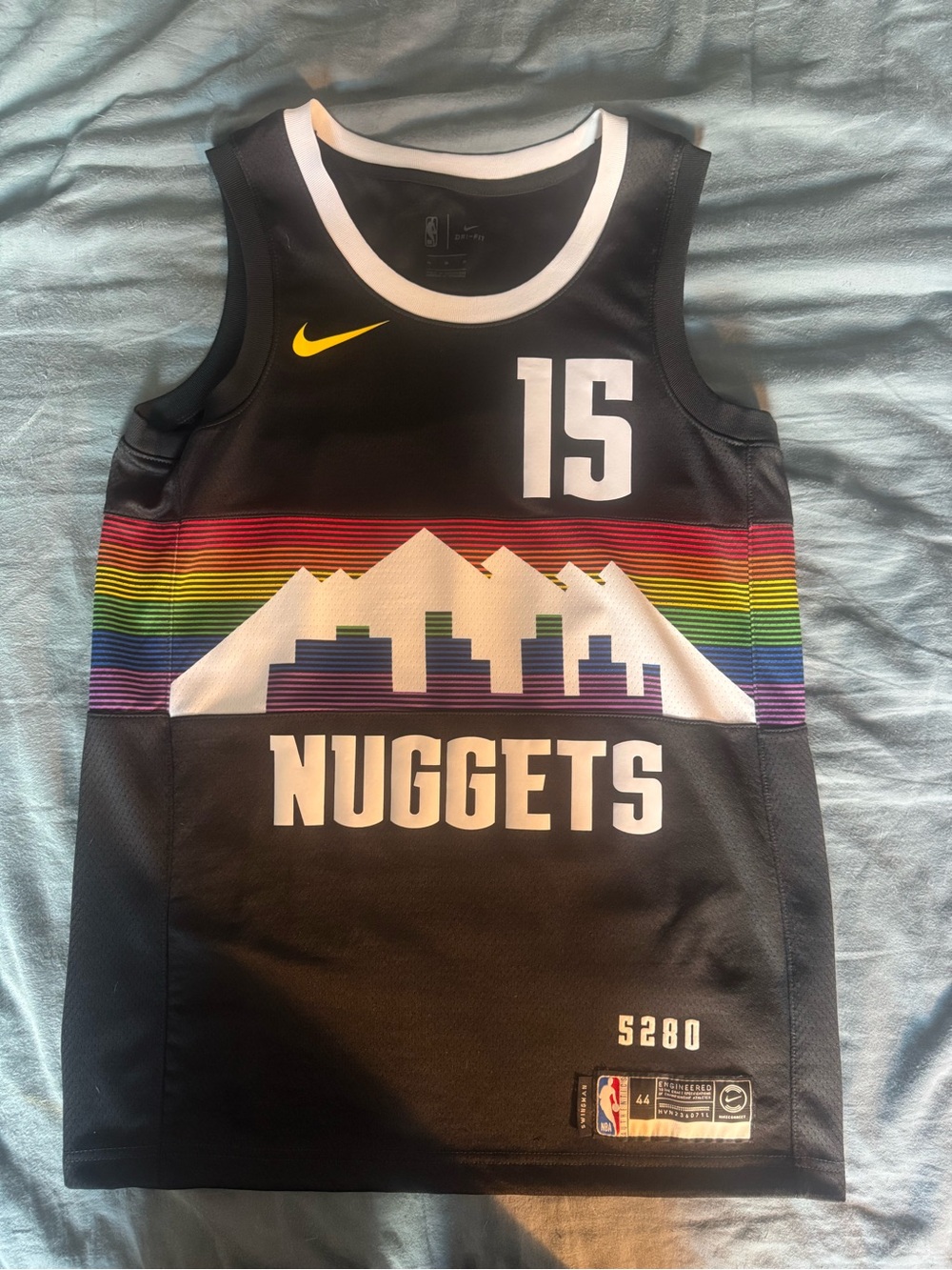 Nikola Jokic 2019/20 Denver Nuggets City Edition Nike Swingman Medium (44)